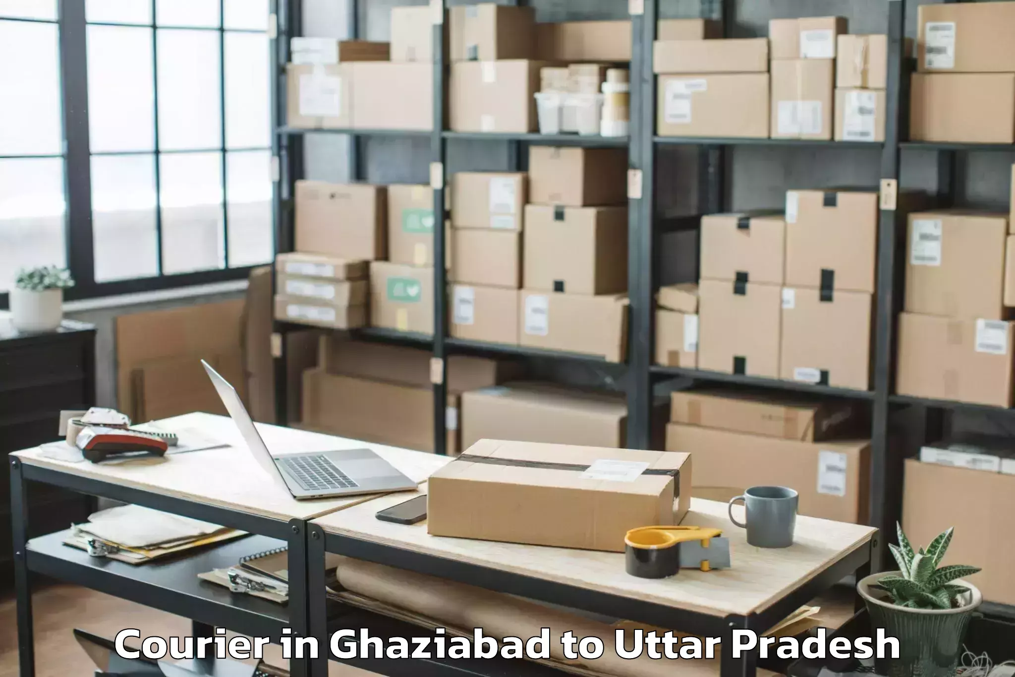 Professional Ghaziabad to Kaptanganj Courier